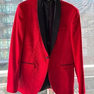 Zara Velvet Blazer - Size 38